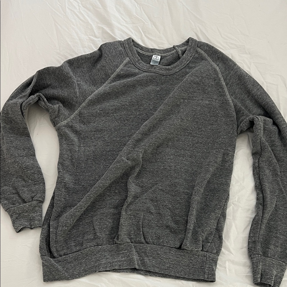 Alternative Apparel Men's Gray Crewneck Sweater size medium